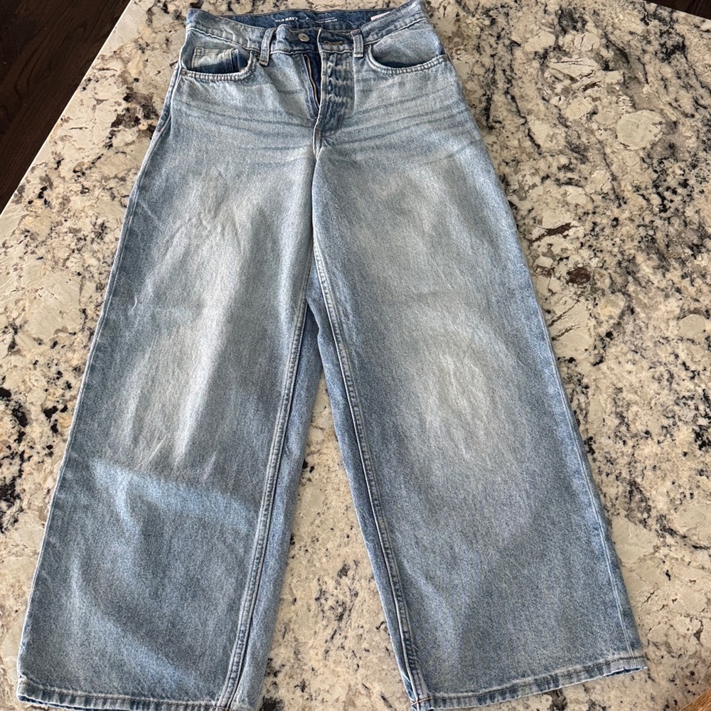 Old Navy Light Blue Flare Jeans